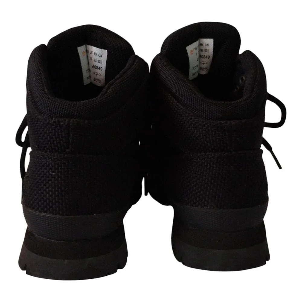 Timberland Euro‎ Hiker Boot Black Outdoor Boys 13